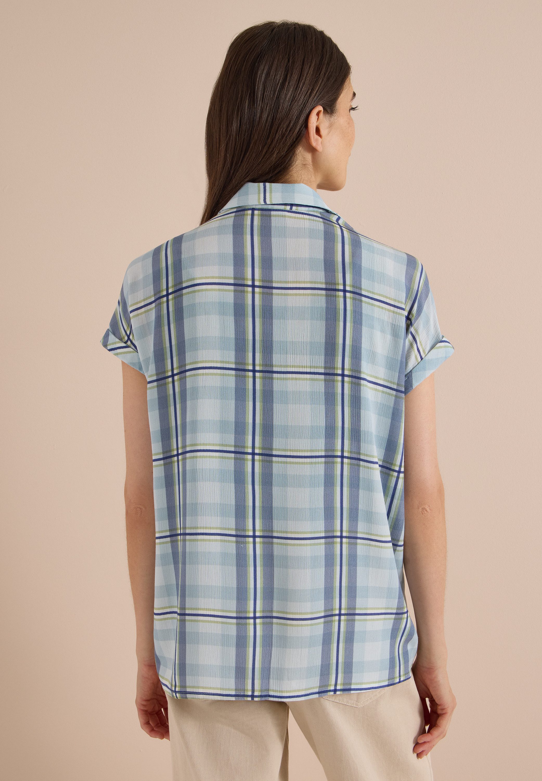 CECIL Kurzarmbluse mit allover Print