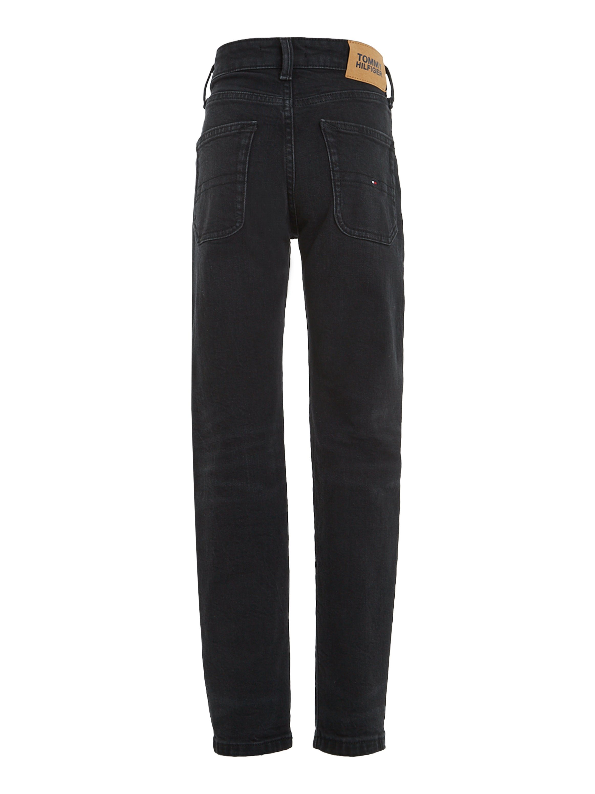 Tommy Hilfiger Straight-Jeans MODERN STRAIGHT BLACK Effekten mit Faded-out