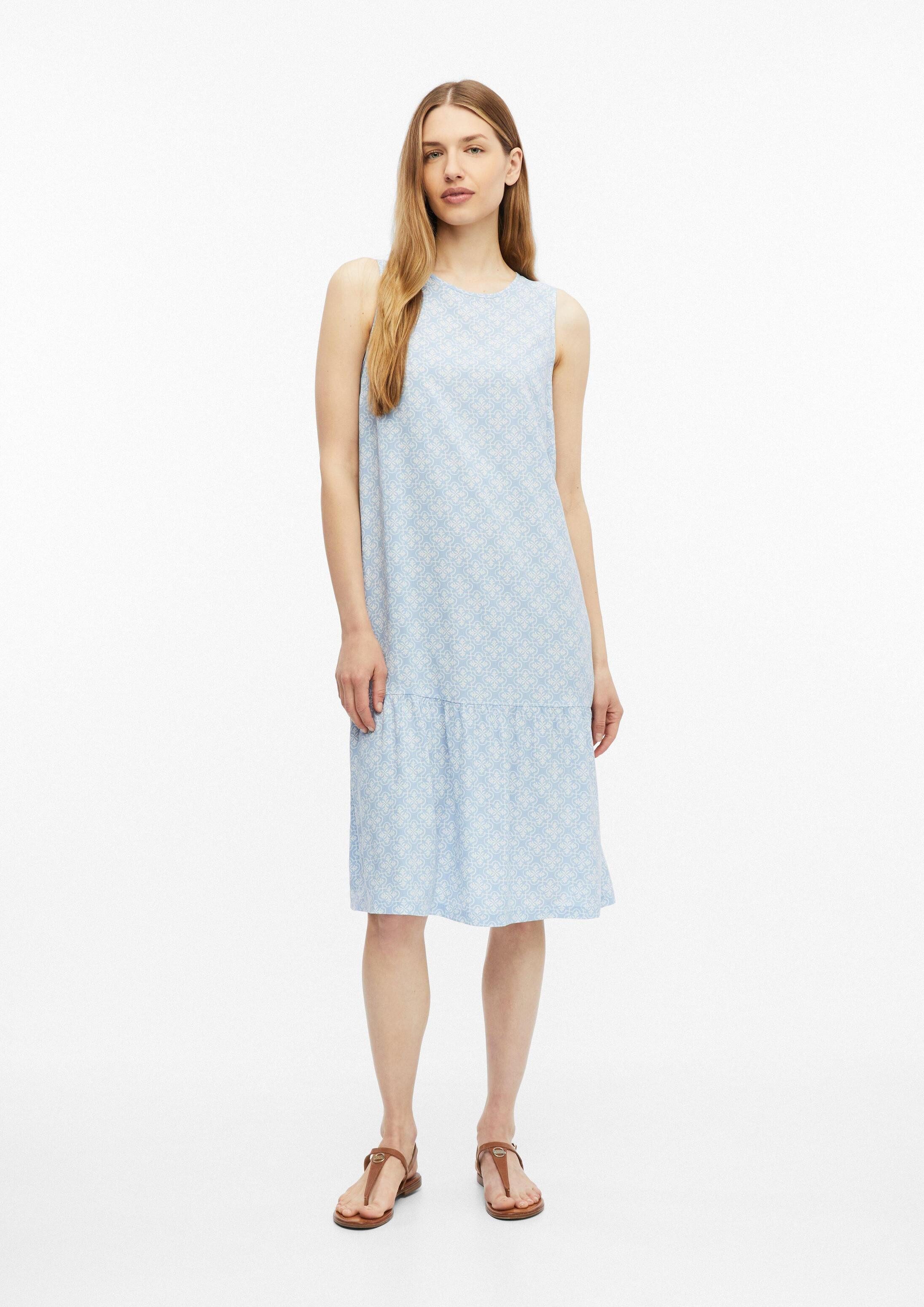 s.Oliver Midikleid Kleid Stufenkleid aus Viskose