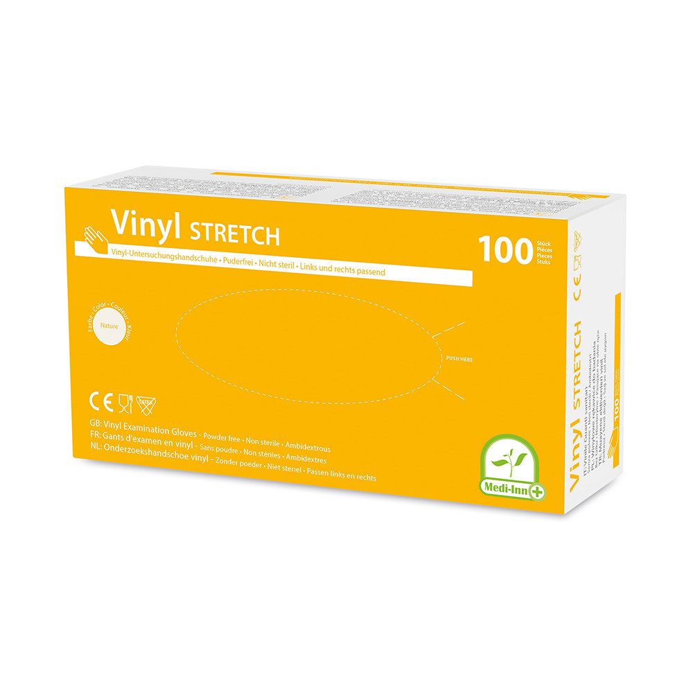 Medi-Inn Einweghandschuhe Vinyl Stretch Einmalhandschuhe puderfrei AQL: 1.5
