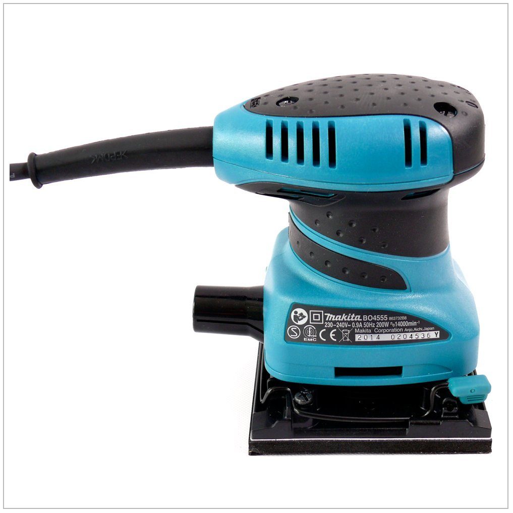 Makita Exzenterschleifer BO 4555 200 Watt Faust Schwingschleifer 112 x 102 mm