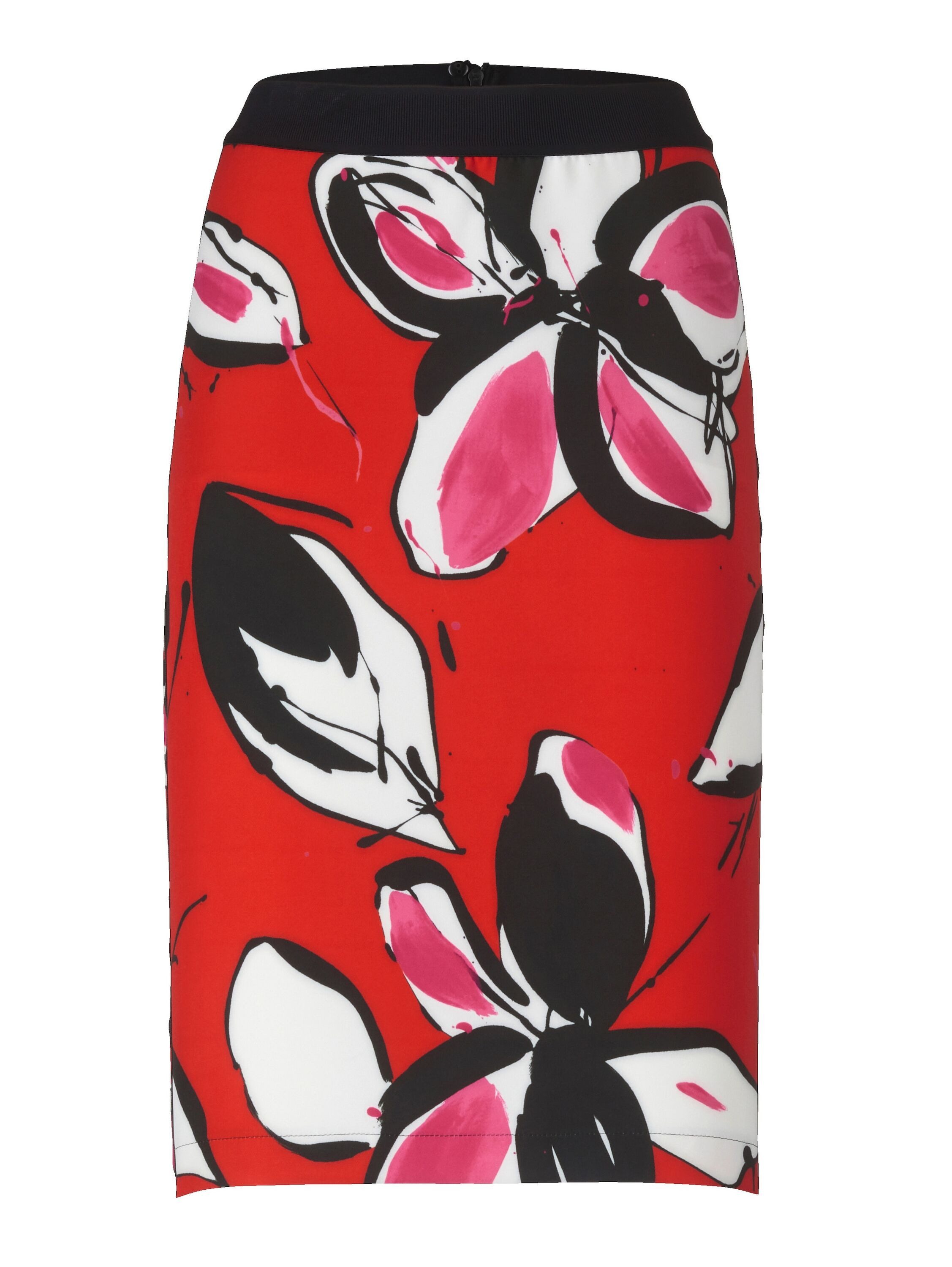 Alba Moda Midirock Rock mit floralem Dessin