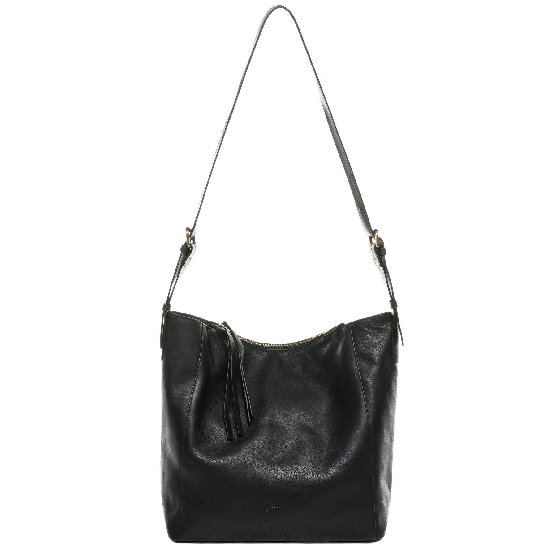 BACCINI Hobo »DAISY«, Beuteltasche Schultertasche Hobo Bag Handtasche Damen  groß echt Leder schwarz online kaufen | OTTO