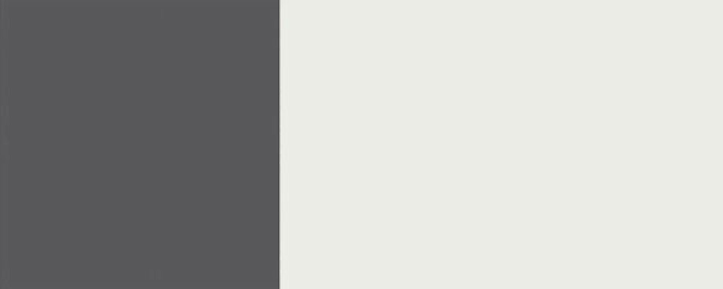 signalweiß 1-türig Front- matt Klapphängeschrank mit wählbar Korpusfarbe 9003 RAL Feldmann-Wohnen Rimini Glaseinsatz und (Rimini) 40cm