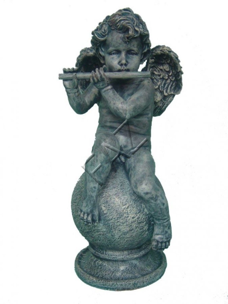JVmoebel Dekofigur Design Engel Figur Statue Skulptur Figuren Skulpturen Dekoration Deko Grau