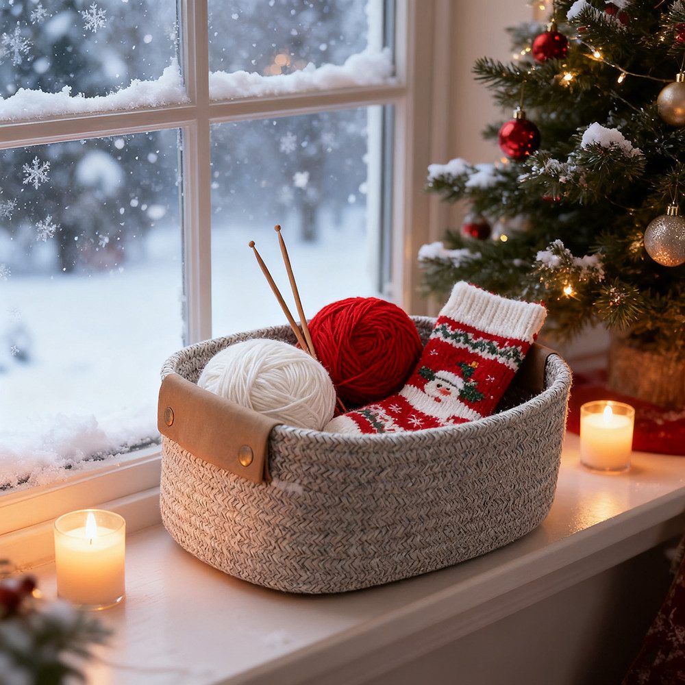 CLTYQ Aufbewahrungskorb Aufbewahrungskorb Geflochten,Kinderzimmer, Badezimm günstig online kaufen