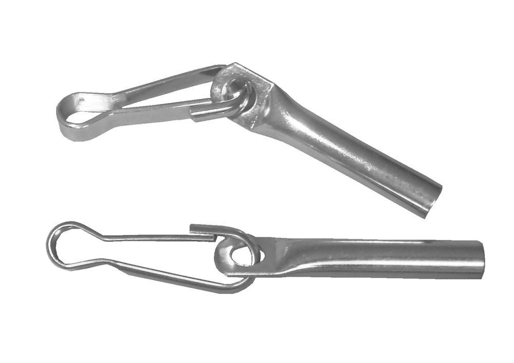 Miederhoff Anhänger 16 x Seilendverschluss mit Simplexhaken verzinkt für 8mm Seil