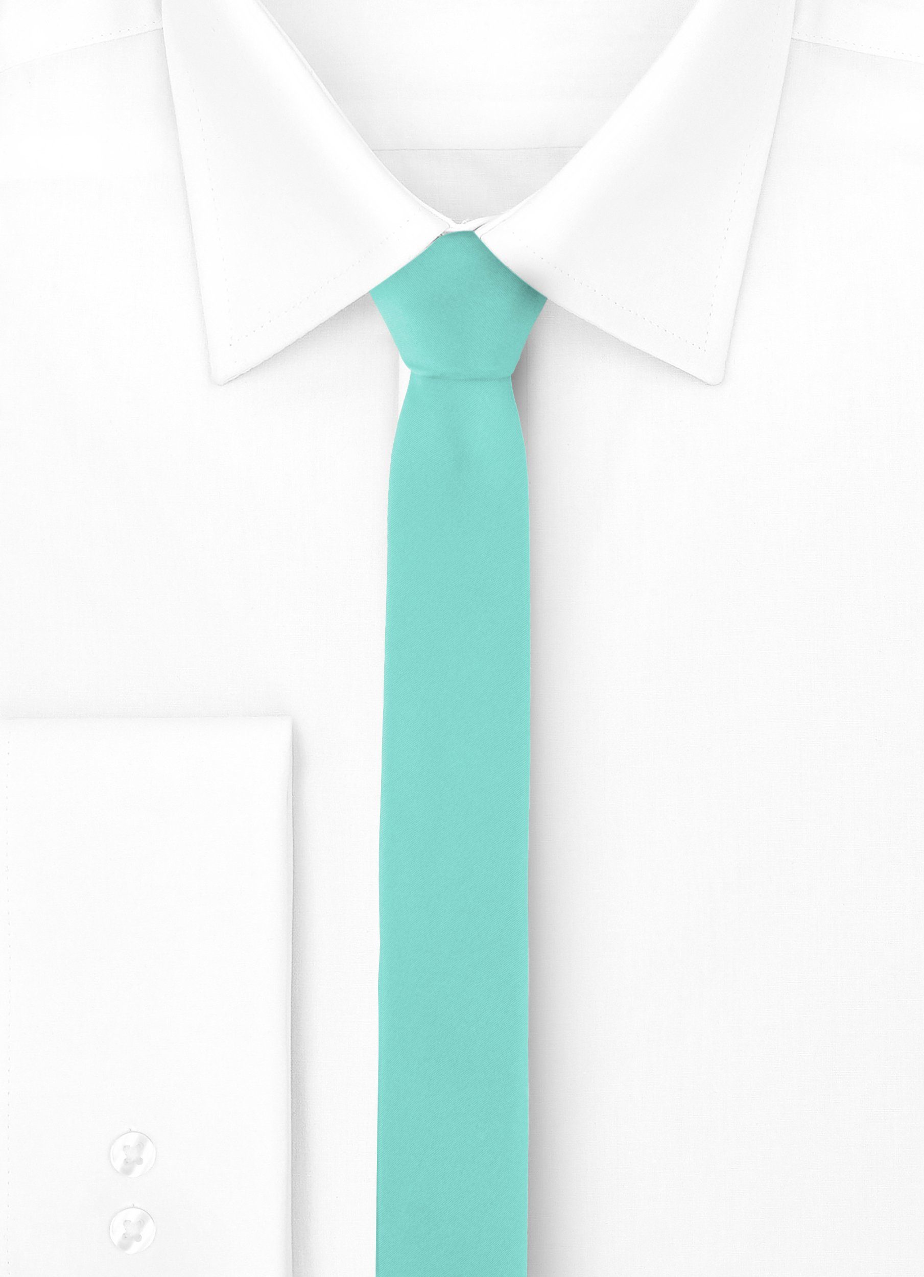 SP-5 Schmale (150cm Krawatte Krawatte 5cm) (Set, Herren Ladeheid x 1-St) Minze2