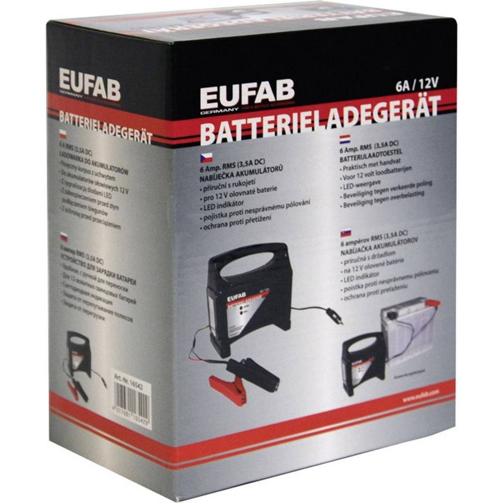 EUFAB Autobatterie-Ladegerät Batterieladegerät