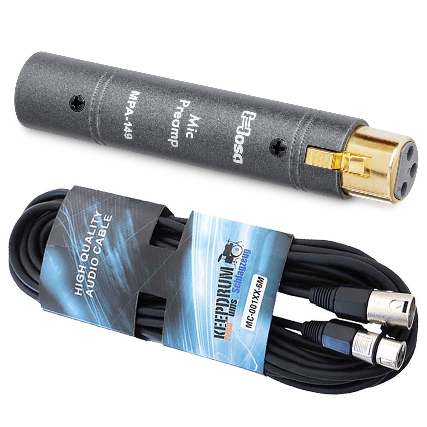 Kabel MPA-149 Hosa Vorverstärker Kanäle: (Anzahl 1) Mikrofon-Vorverstärker mit