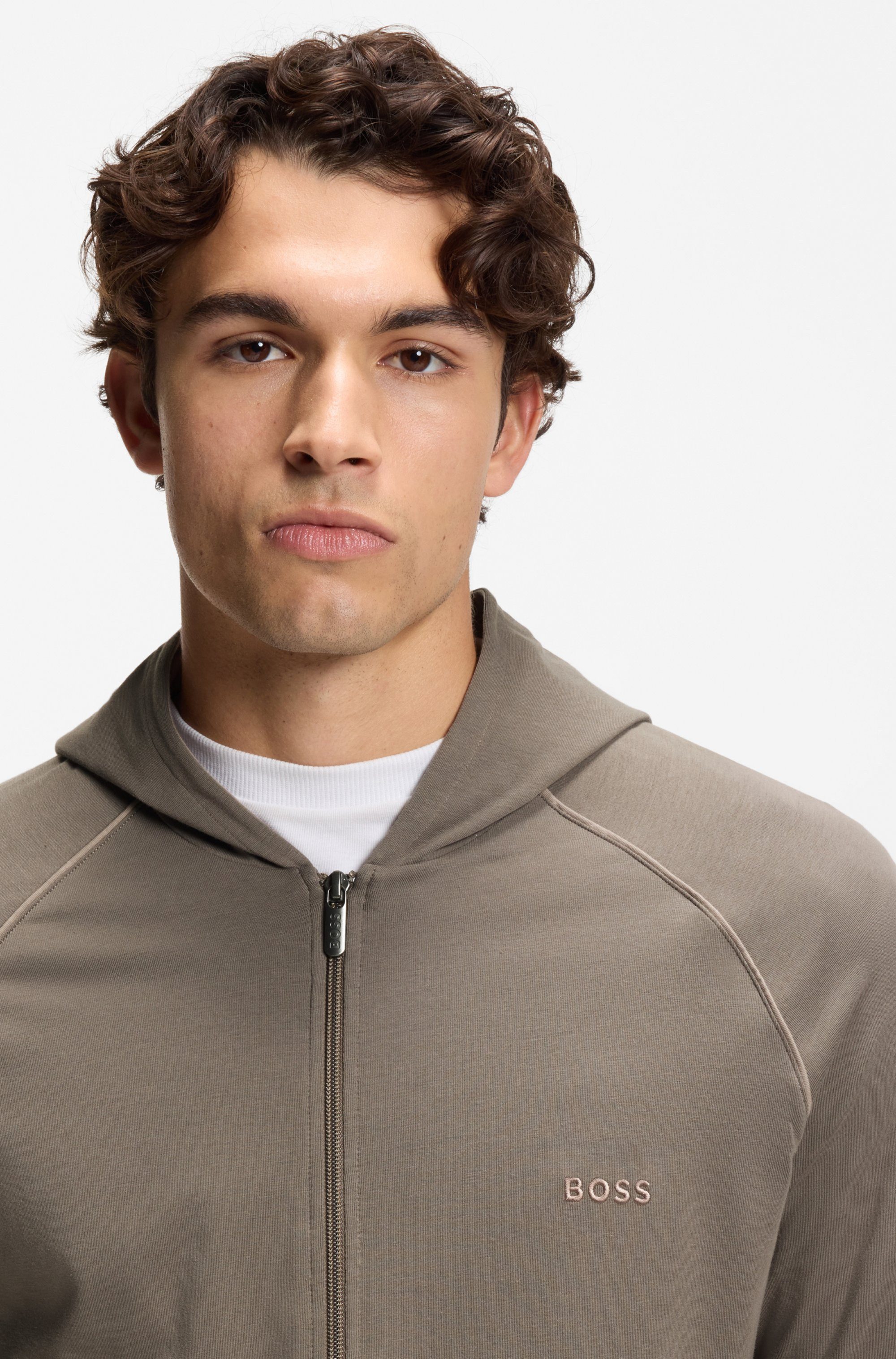 BOSS Kapuzensweatjacke Mix&Match Jacket H mit günstig online kaufen