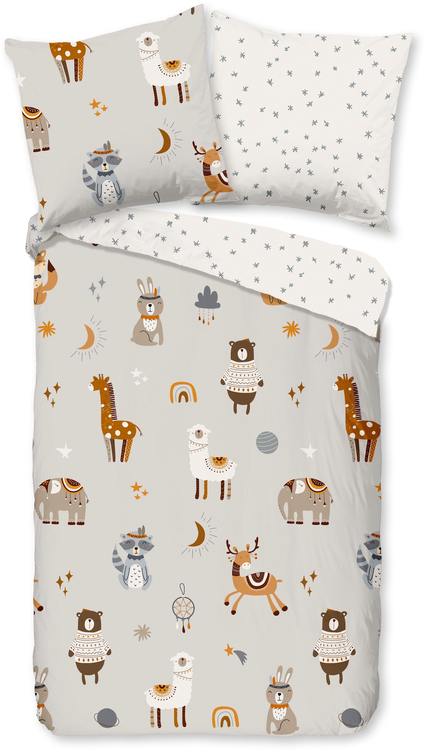 good morning Kinderbettwäsche Woody, Renforcé, 2 günstig online kaufen