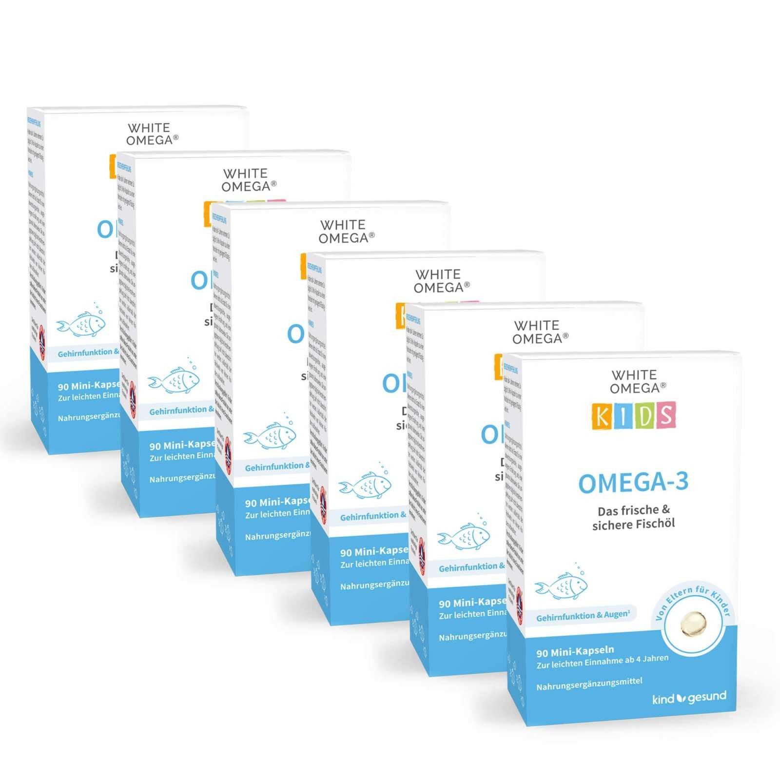 kindgesund Omega-3 für Kinder - WHITE OMEGA Kids Kapseln