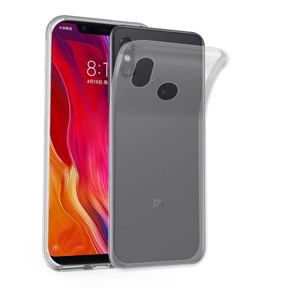 Cadorabo Handyhülle für Xiaomi Mi 8 Hülle Xiaomi Mi 8, Hülle TPU Silikon Handy Schutzhülle Slim Transparent Case Cover