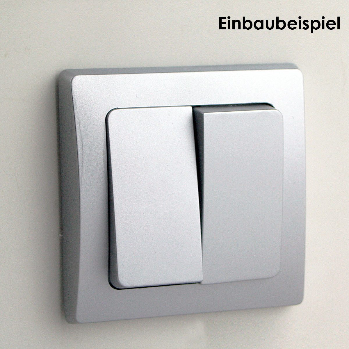 ChiliTec DELPHI 2-fach Serien-Schalter 250V~/ 10A UP silber Unterputzschalter