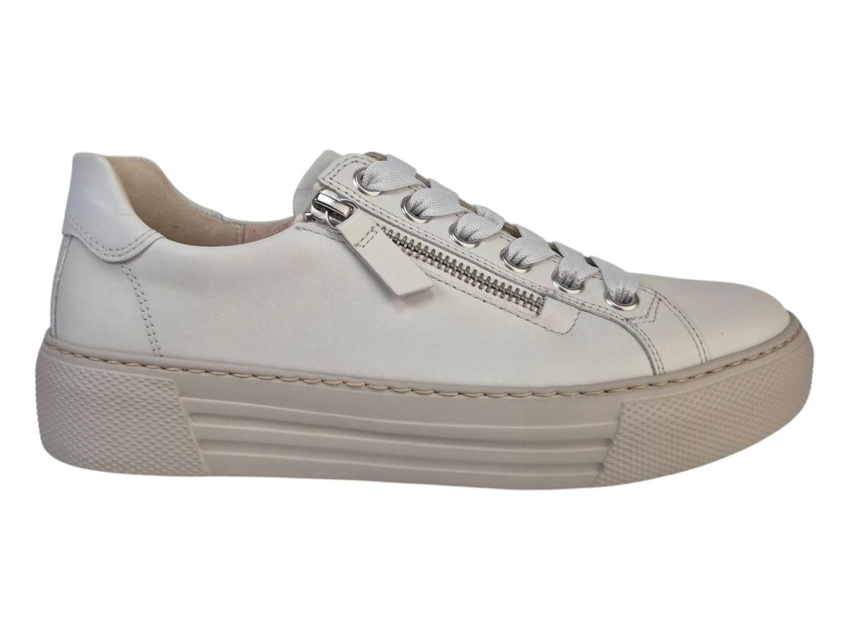 Gabor Calf offwhite ZIP Schnürschuh