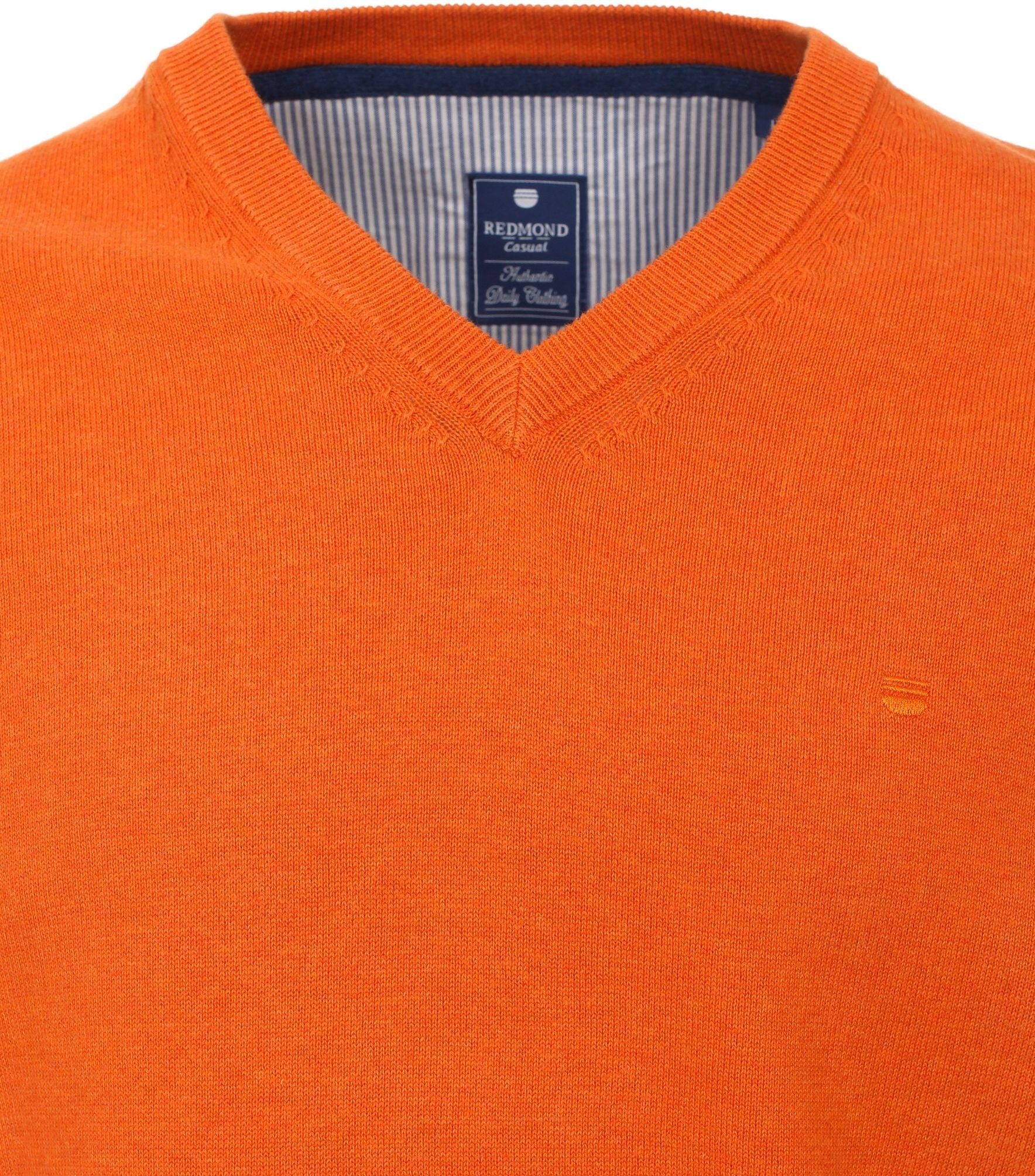 Redmond (210) V-Ausschnitt-Pullover 600 Orange