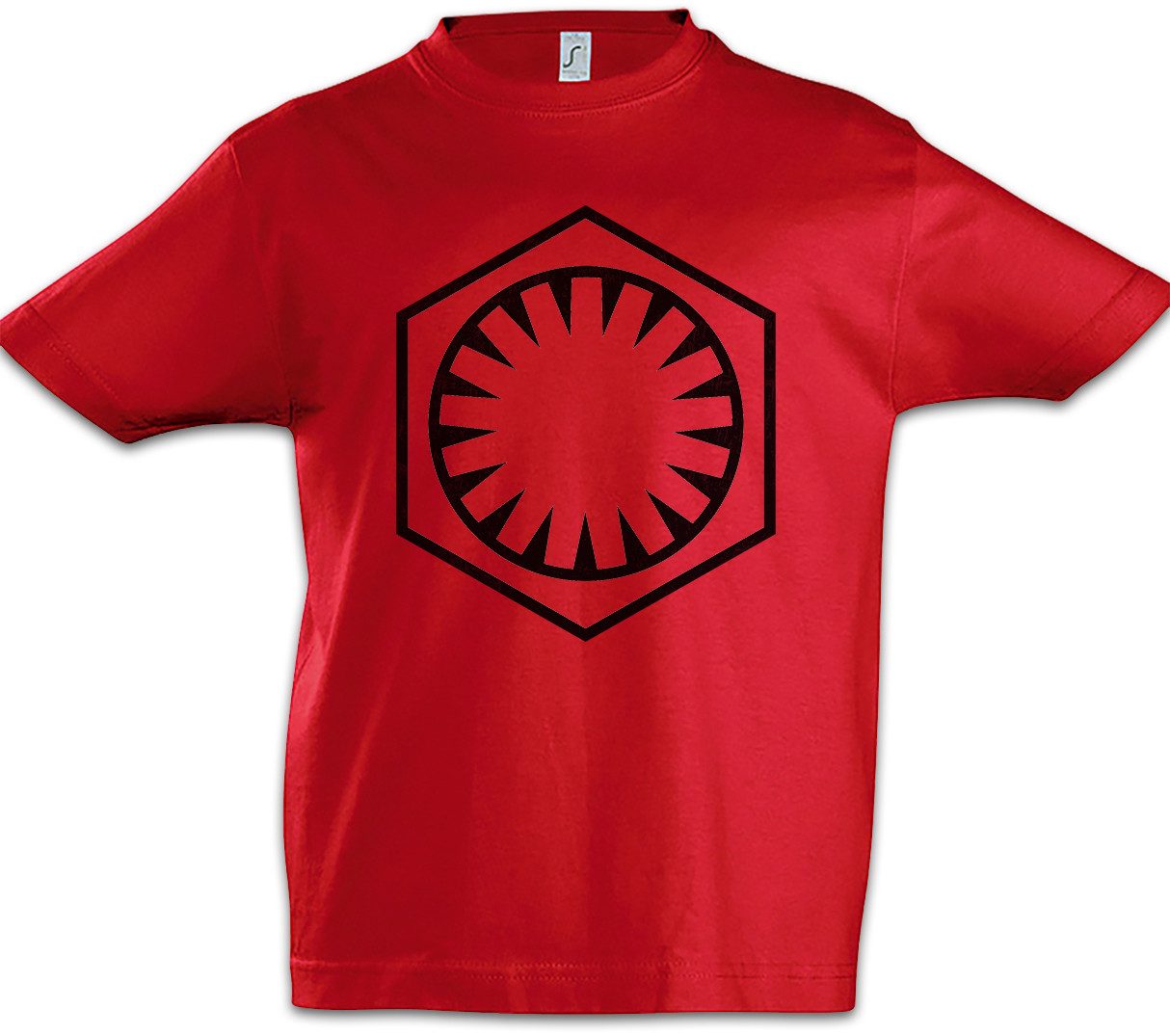 Print-Shirt First Order Flag Kinder T-Shirt Wars Krieg Empire Imperium Star Sterne