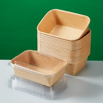 HIBNOPN Tarteform 50 Stc Kuchen PapierKastenform Papierformen für Kuchen Mini Kastenform, (50-tlg)