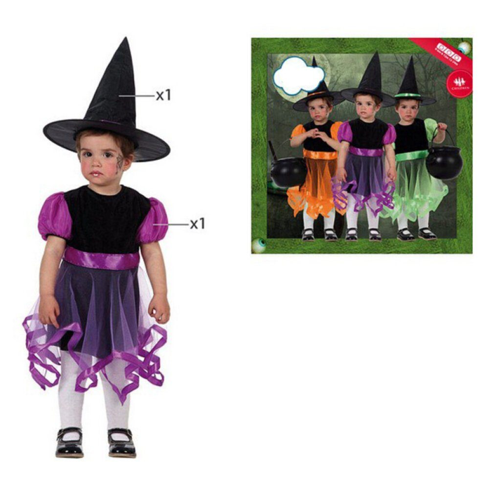 Bigbuy Kostüm-Perücke Verkleidung für Babys Hexe (24 Monate)