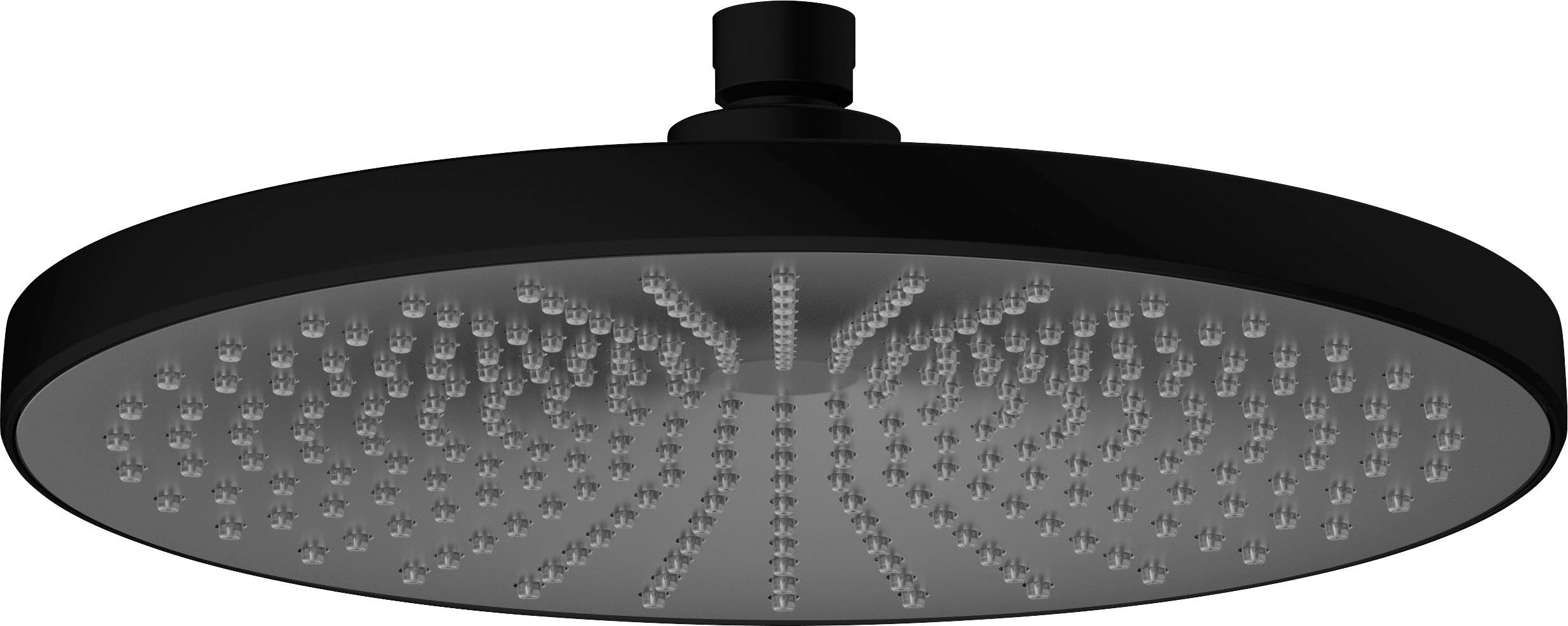 WENKO Regenduschkopf Ultimate Shower, (1-tlg), Schwarz/Grau, Ø 25 cm