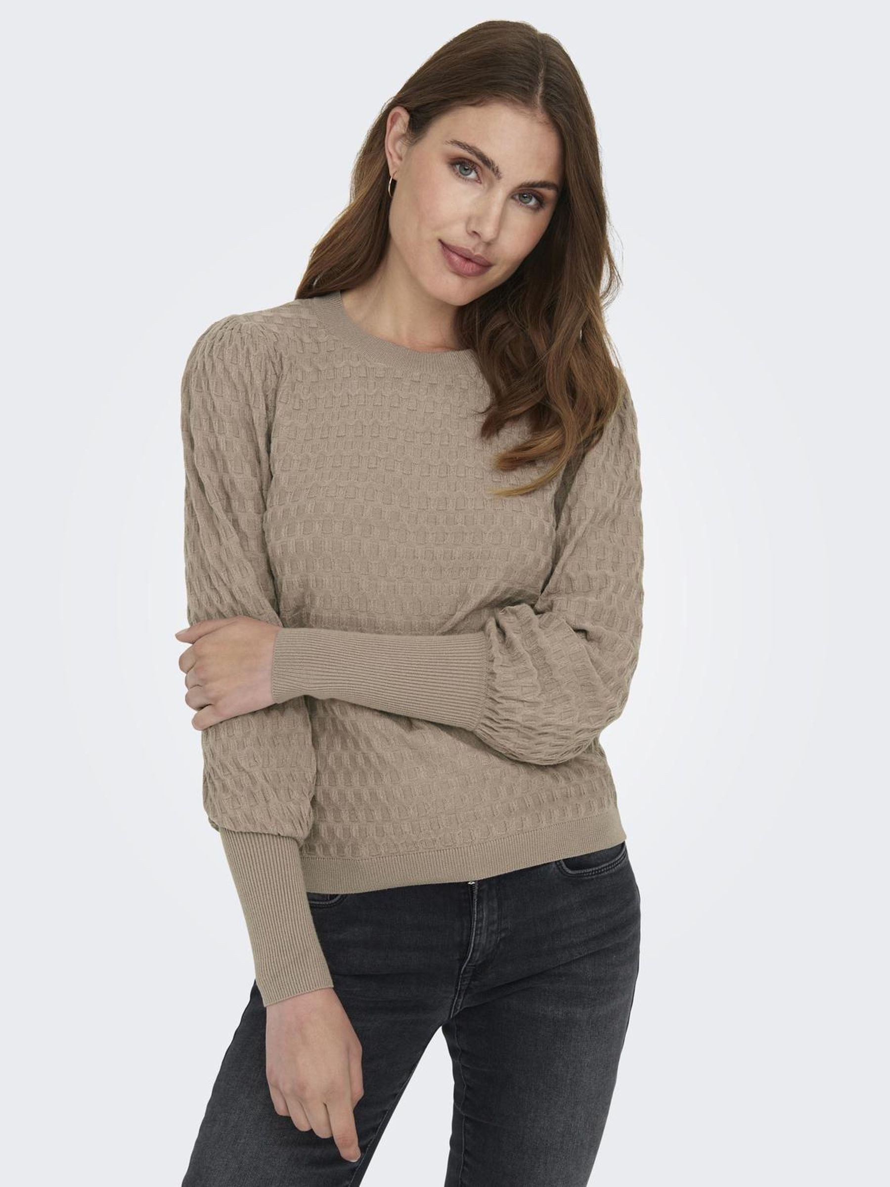 Rundhalspullover ONLFAYE LIFE L/S PULLOVER KNT NOOS