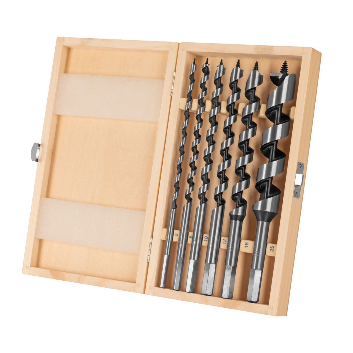 Thumbnail - STAHLWERK Schlangenbohrer Holz-Schlangenbohrer 6er Set, (Set, 6-tlg), zum präzisen Bohren von Durchgangslöchern oder Sac...