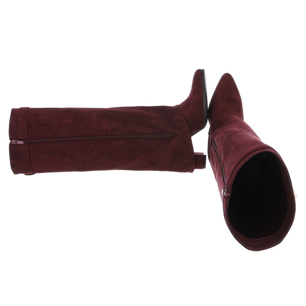 Ital-Design Elegante Stiefel mit raffinierten Details für Damen High-Heel-S günstig online kaufen