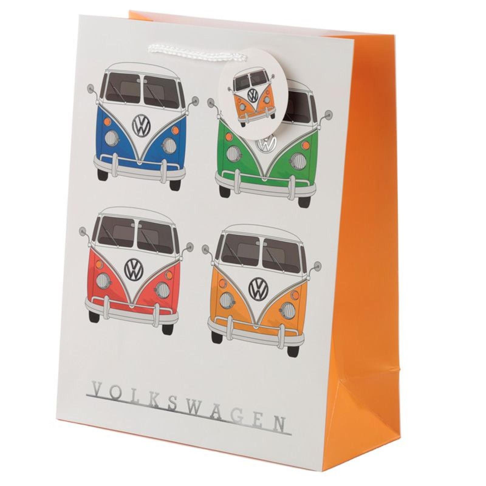 Puckator Packpapier Volkswagen Bulli VW Bus T1 Multi Design Geschenktasche - Groß (pro Stü