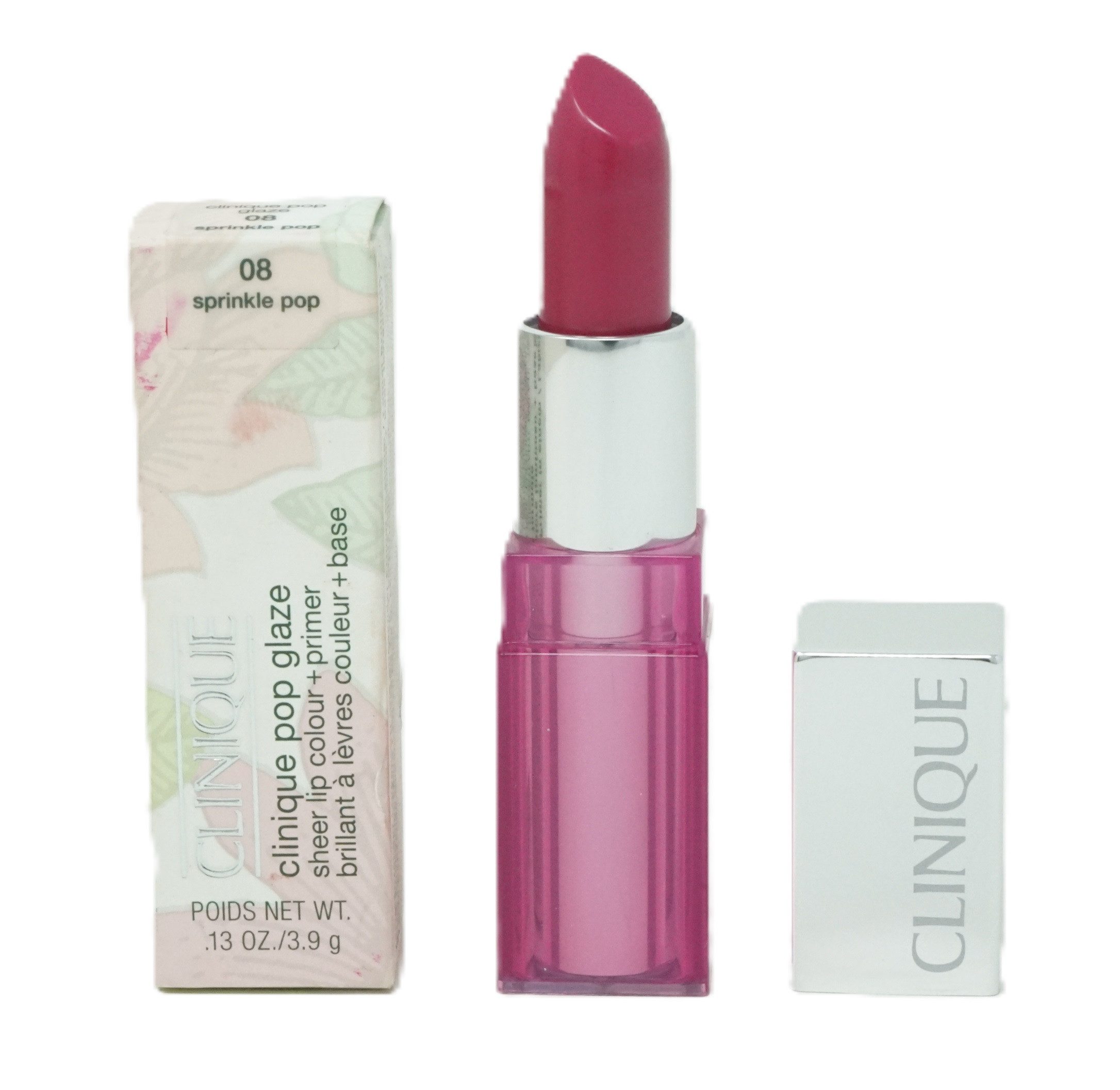 CLINIQUE Lippenstift Clinique Pop Glaze Sheer lip colour + primer 3,9g sprinkle pop 08