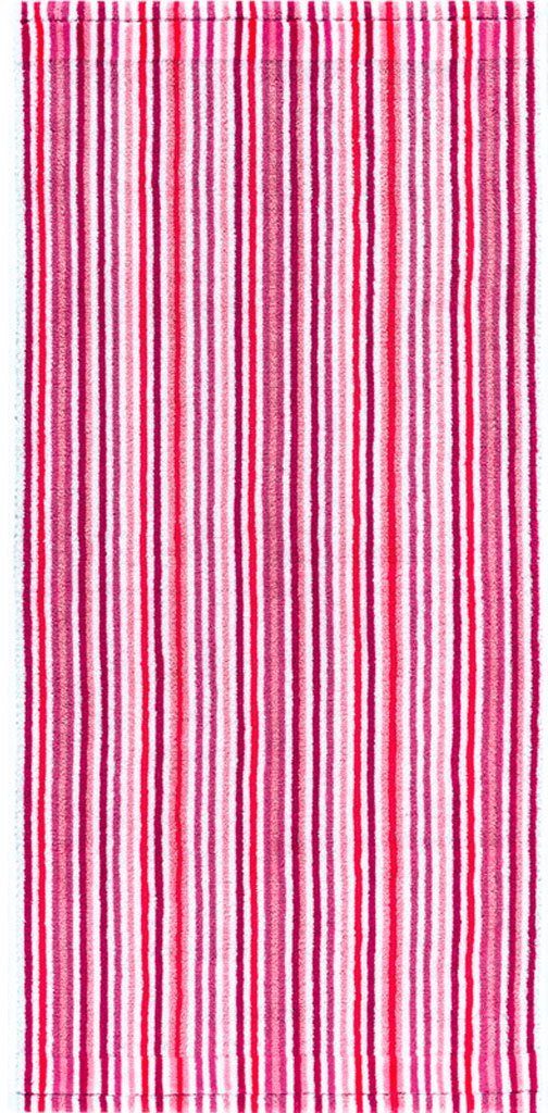 mit feinen Baumwolle 100% Walkfrottee rosa Stripes, Streifen, (1-St), Handtücher Egeria Combi