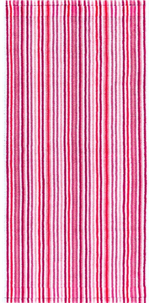 Egeria Handtücher Combi Stripes, Walkfrottee (1-St), mit feinen Streifen, 100% Baumwolle rosa