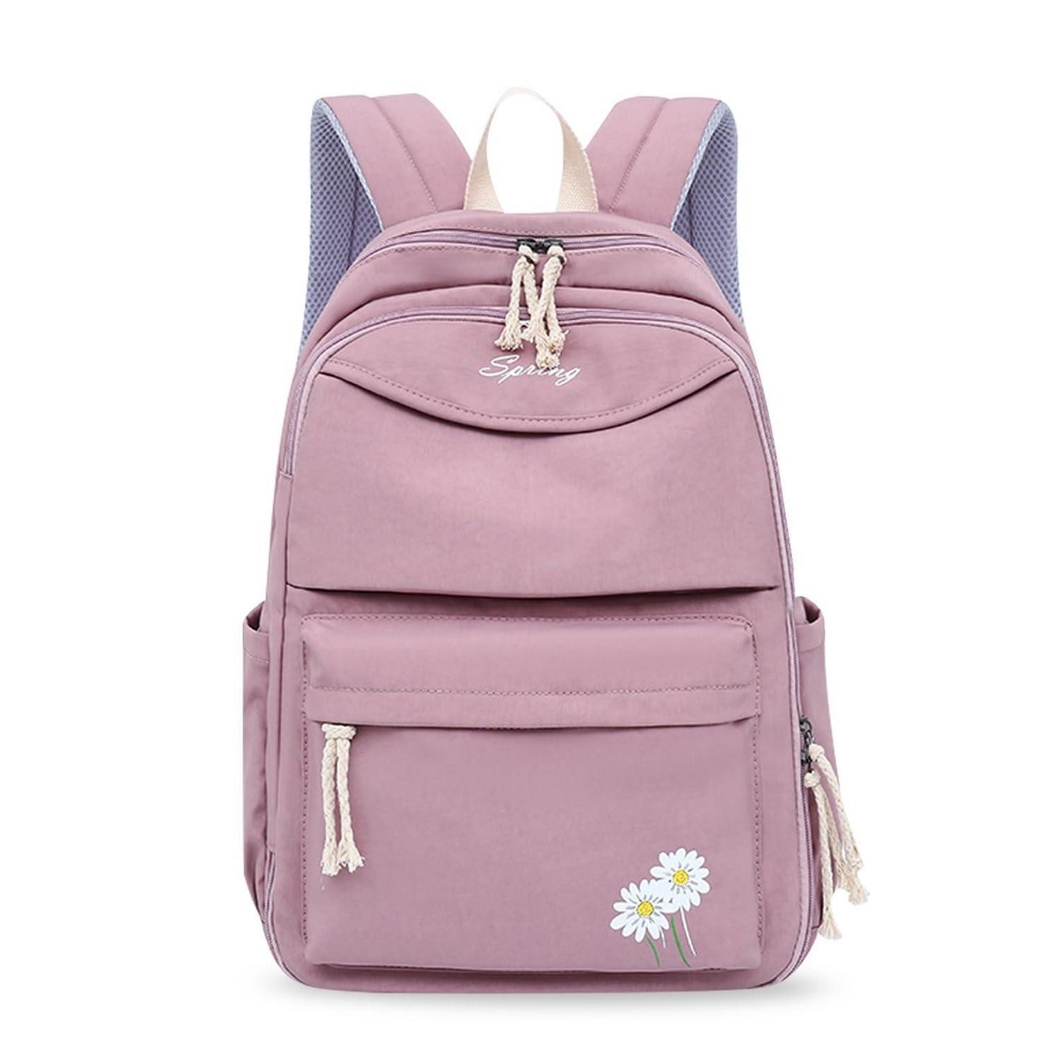 LuxusKollektion Schulrucksack Rucksack Lila Daypack für Damen Herren