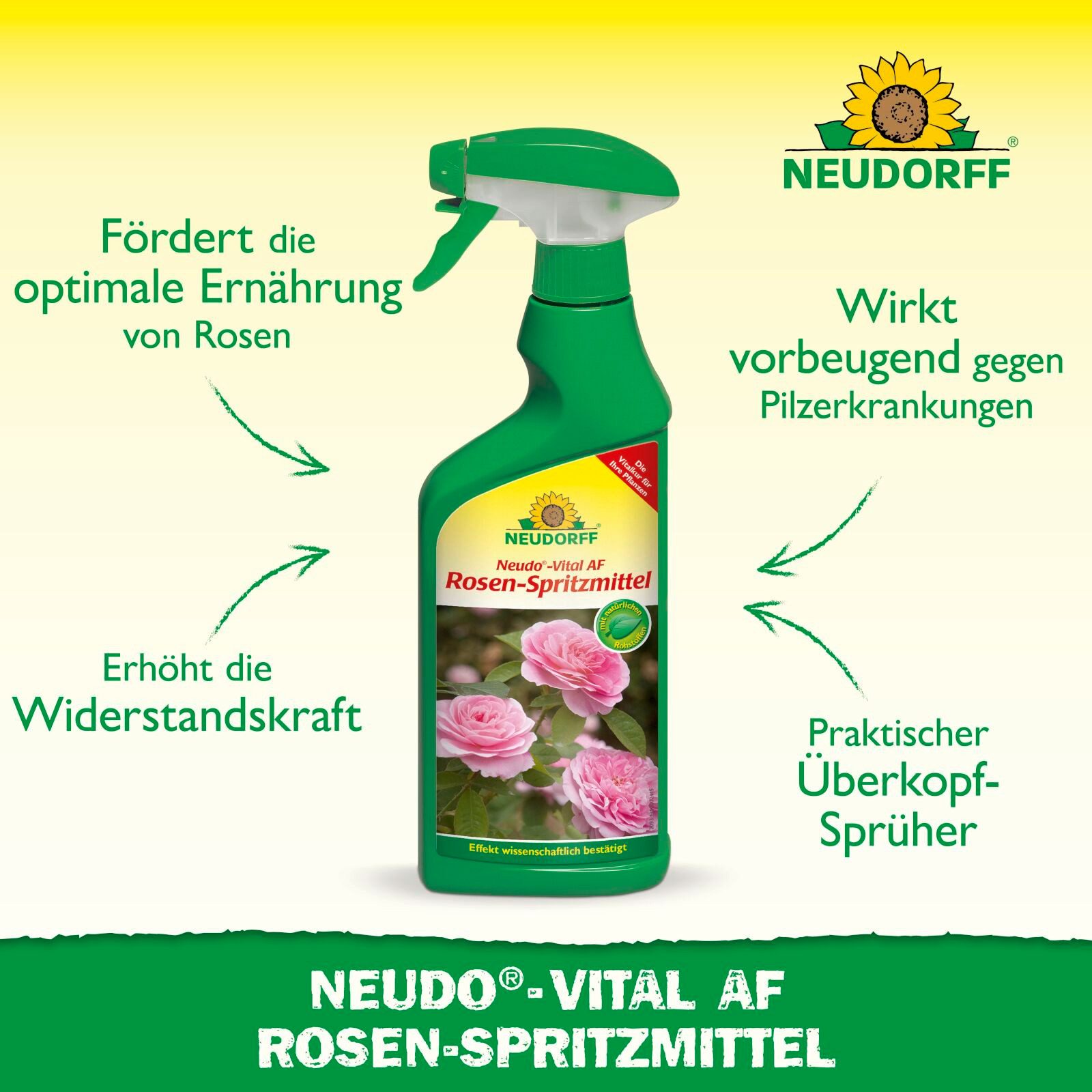 Neudorff Blumendünger Neudo-Vital AF Rosen Spritzmittel 500 ml