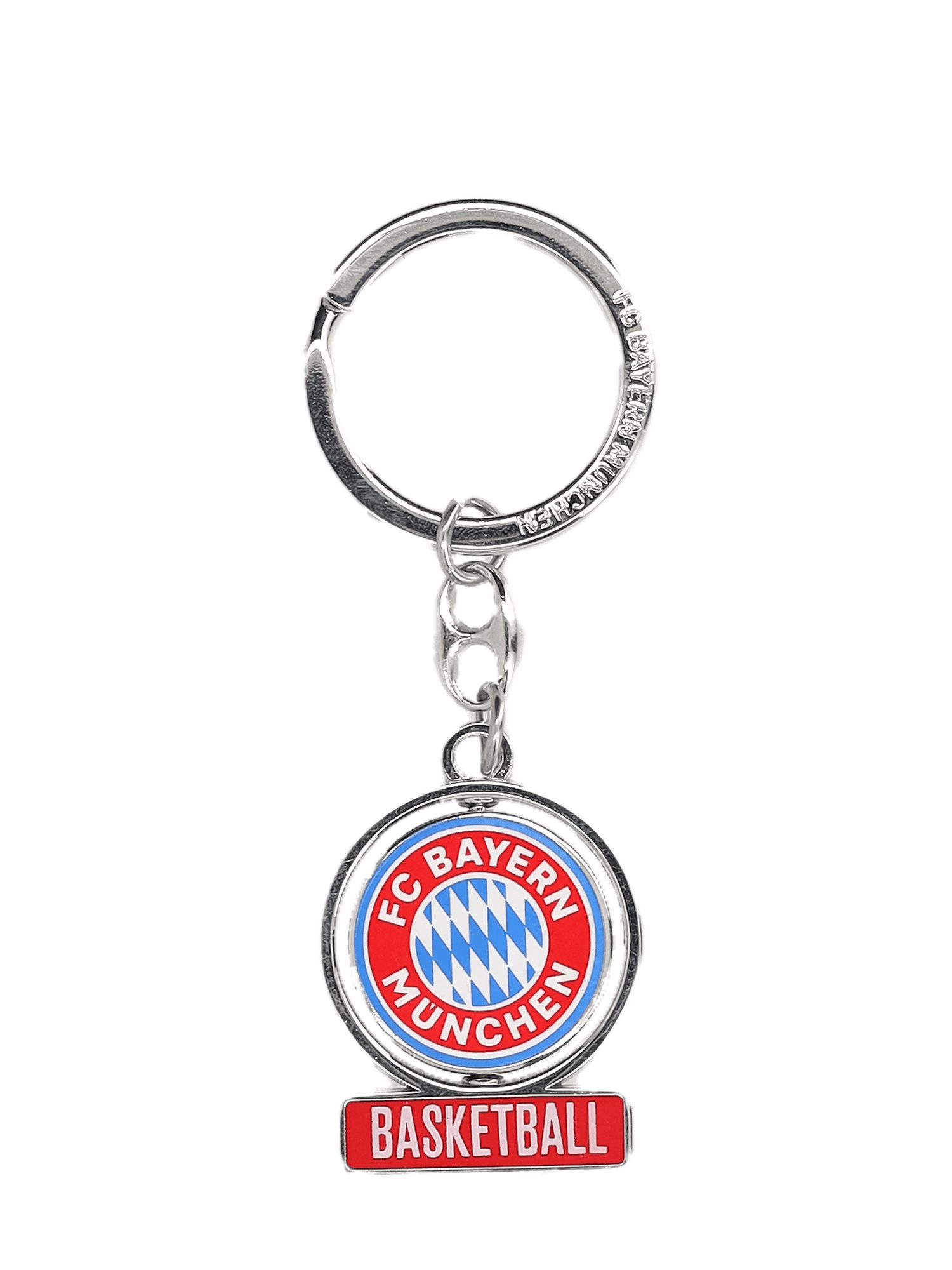 FC Bayern München Schlüsselanhänger FC Bayern München Basketball Schlüsselanhänger Logo Rot/Weiß I Fußball