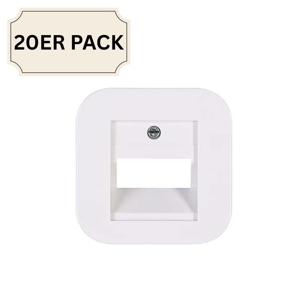 Kopp Abdeckrahmen 20X UAE Anschlussdose Aufputzdose Abdeckrahmen Datendose Netzwerkdose, Netzwerkanschluss Datendose Ethernet Anschluss Aufputzdose
