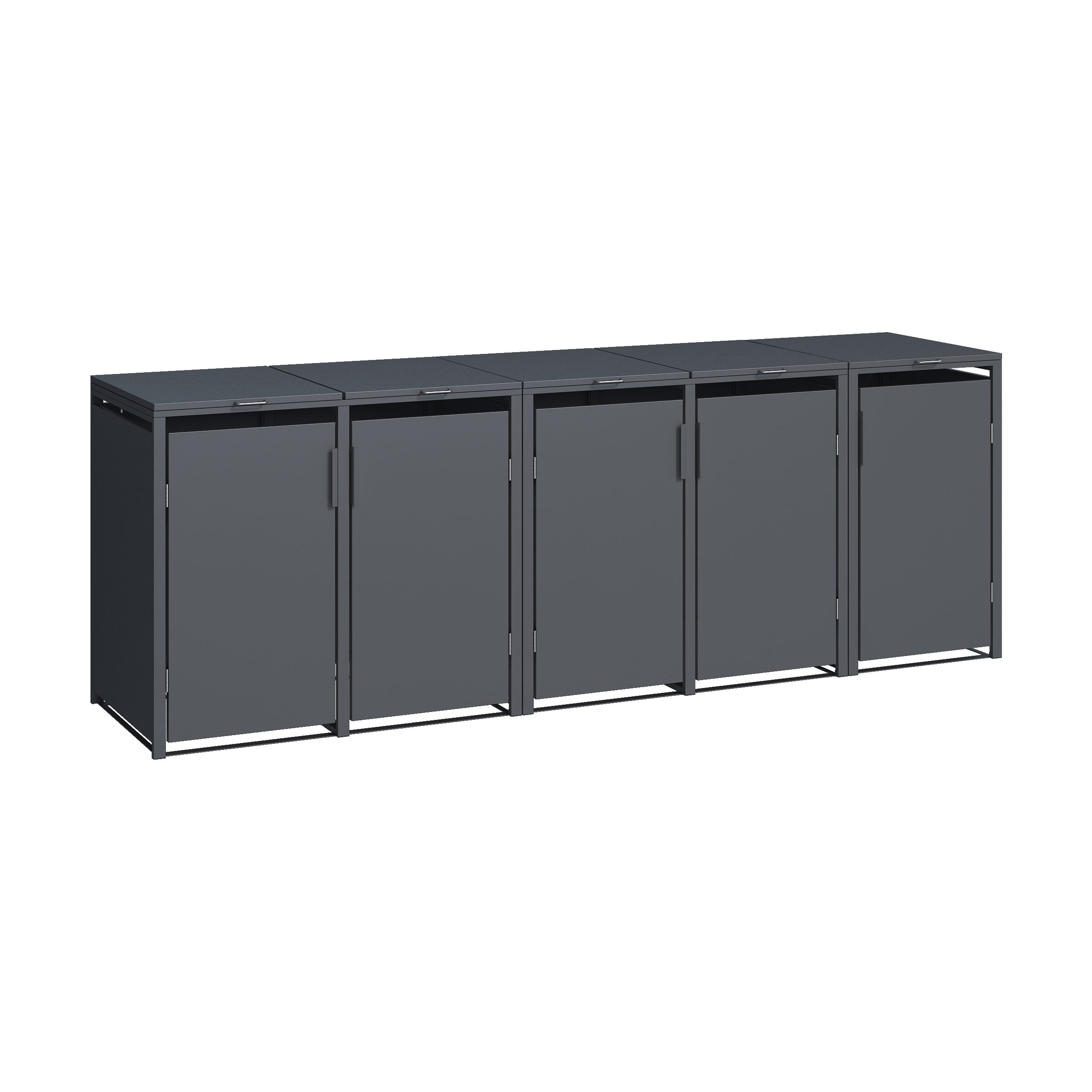 MBOX24 Mülltonnenbox MBOX24 Smartbox Mülltonnenbox für 120L/240L aus verzinktem Stahl