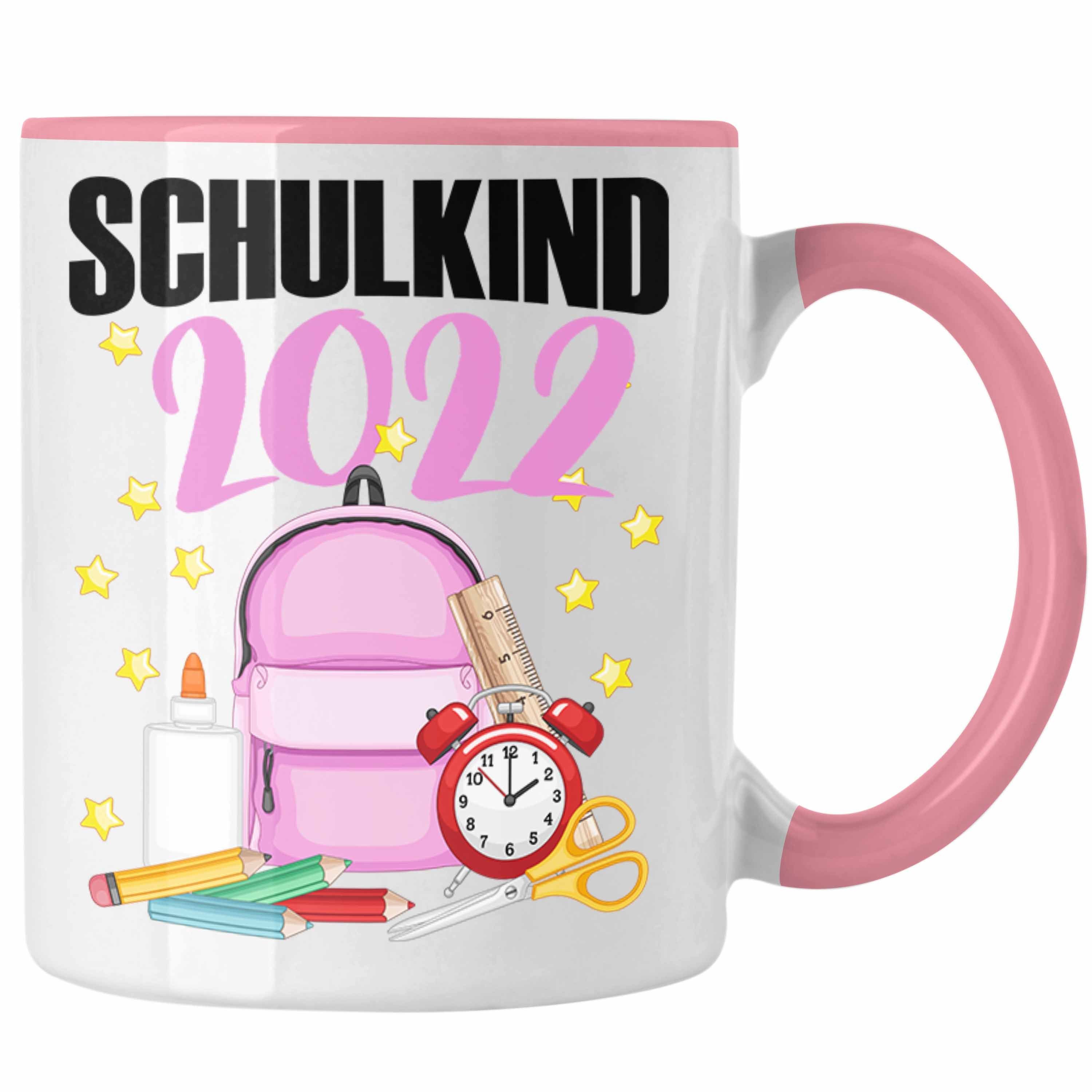 Trendation Tasse Trendation - Einschulung Mädchen Geschenk Schultüte Füllung Tasse Schulstart 1. Schultag Schuleinführung Schulanfang Geschenkidee 2022 Schulkind Rosa