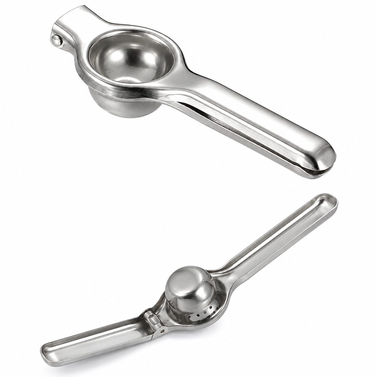 ibettertec Entsafter Robuste manuelle Zitruspresse aus Metall, einfache Bedienung, 0 W, Robuste Konstruktion aus hochwertigem Edelstahl