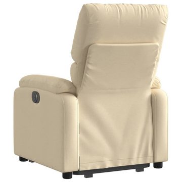 vidaXL Sessel Relaxsessel mit Aufstehhilfe Elektrisch Creme Stoff (1-St)