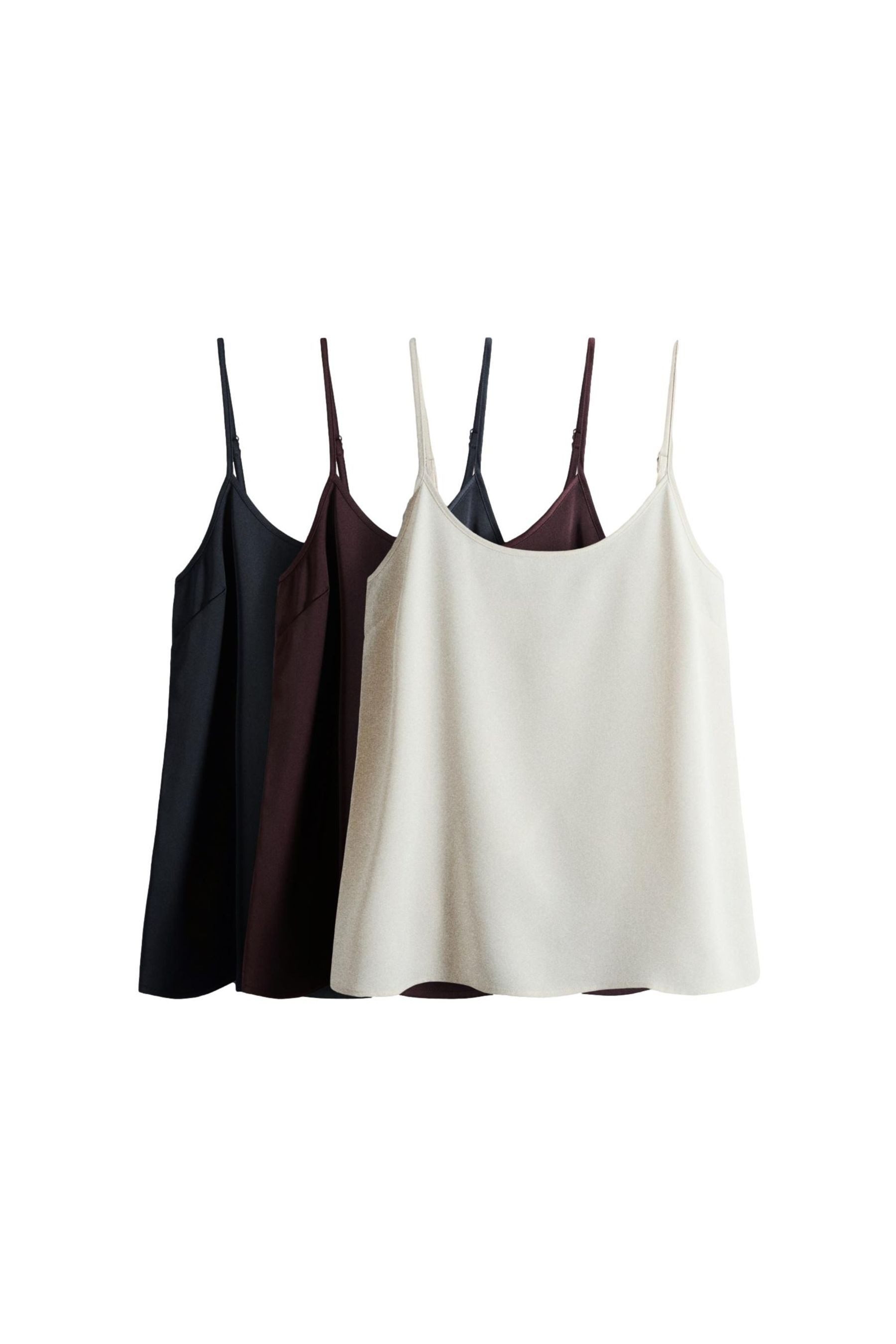 The Set Trägertop The Set Trägertops aus Satin, 3er-Pack (3-tlg)