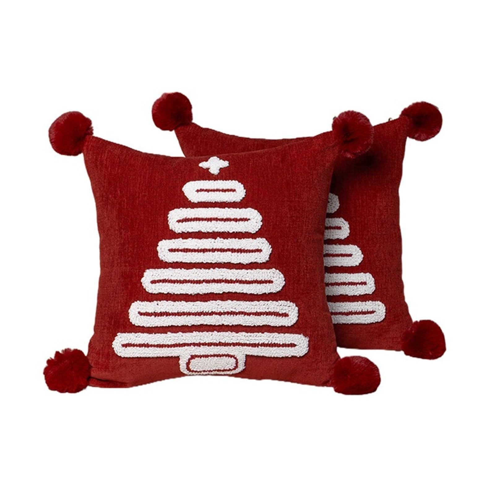 CLTYQ Kissenbezug Weihnachten 2 Stück, Weihnachtsdeko Kissenbezug 45x45 cm, günstig online kaufen