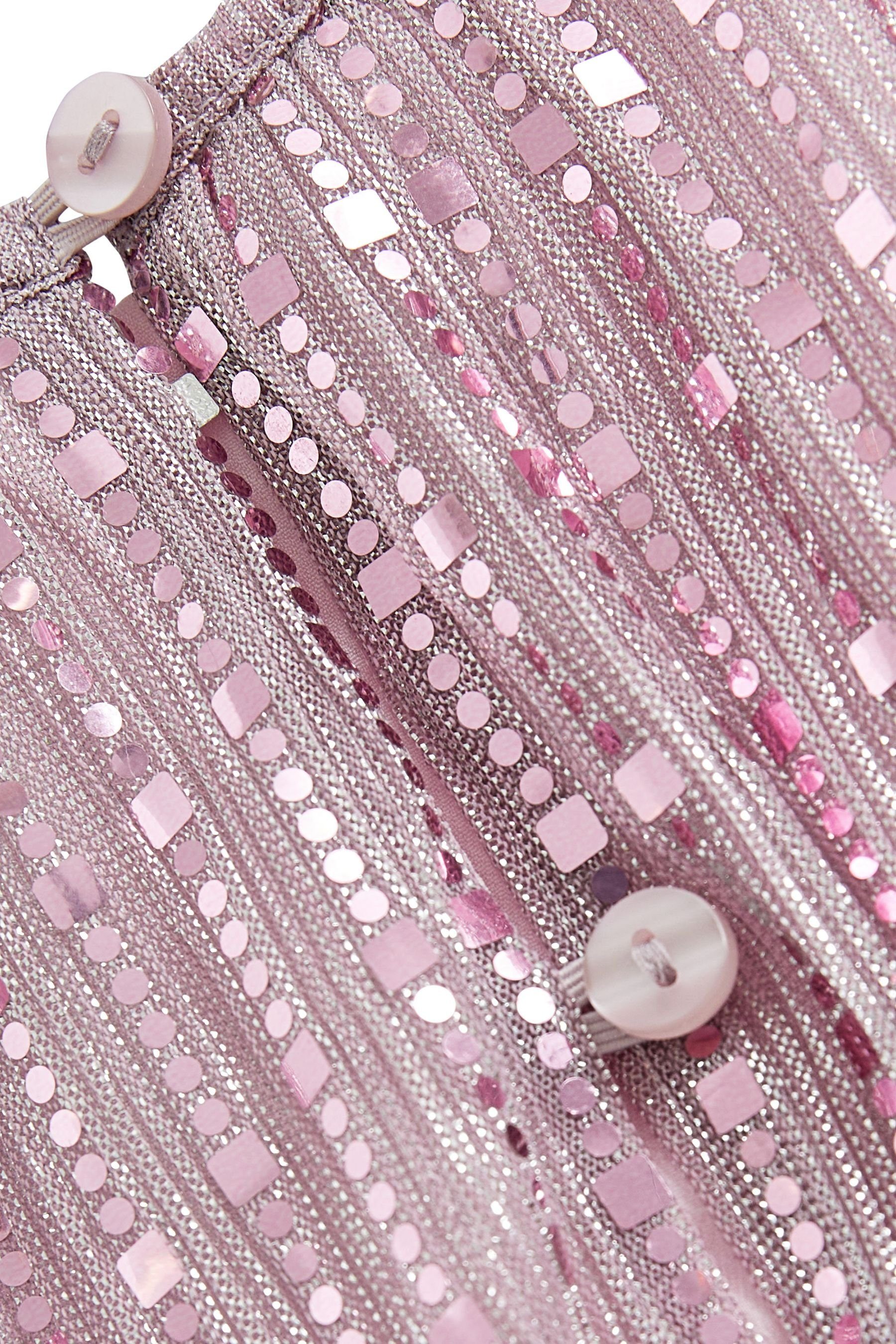 Next mit Flügelärmeln Pink Partykleid (1-tlg) Kleid Sparkle