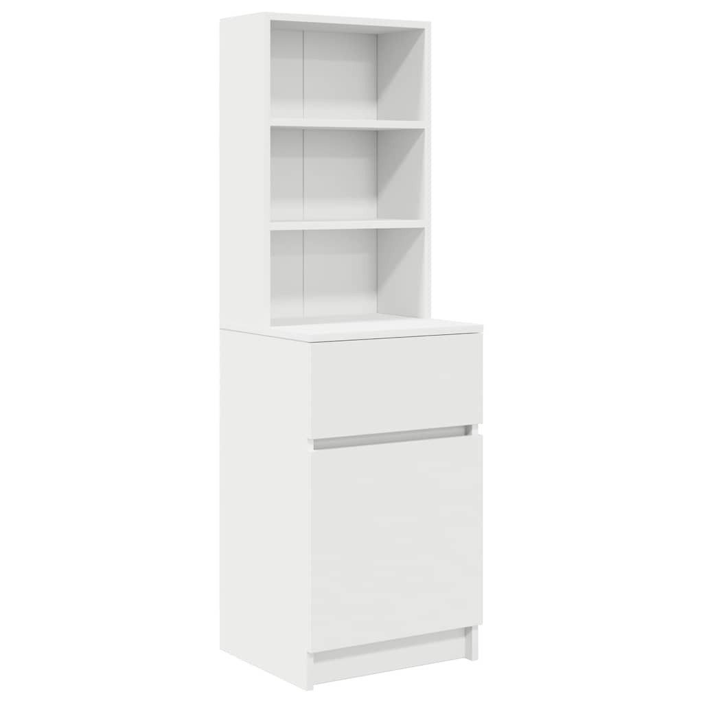vidaXL Nachttisch Nachttisch Weiß 39x35x125 cm günstig online kaufen