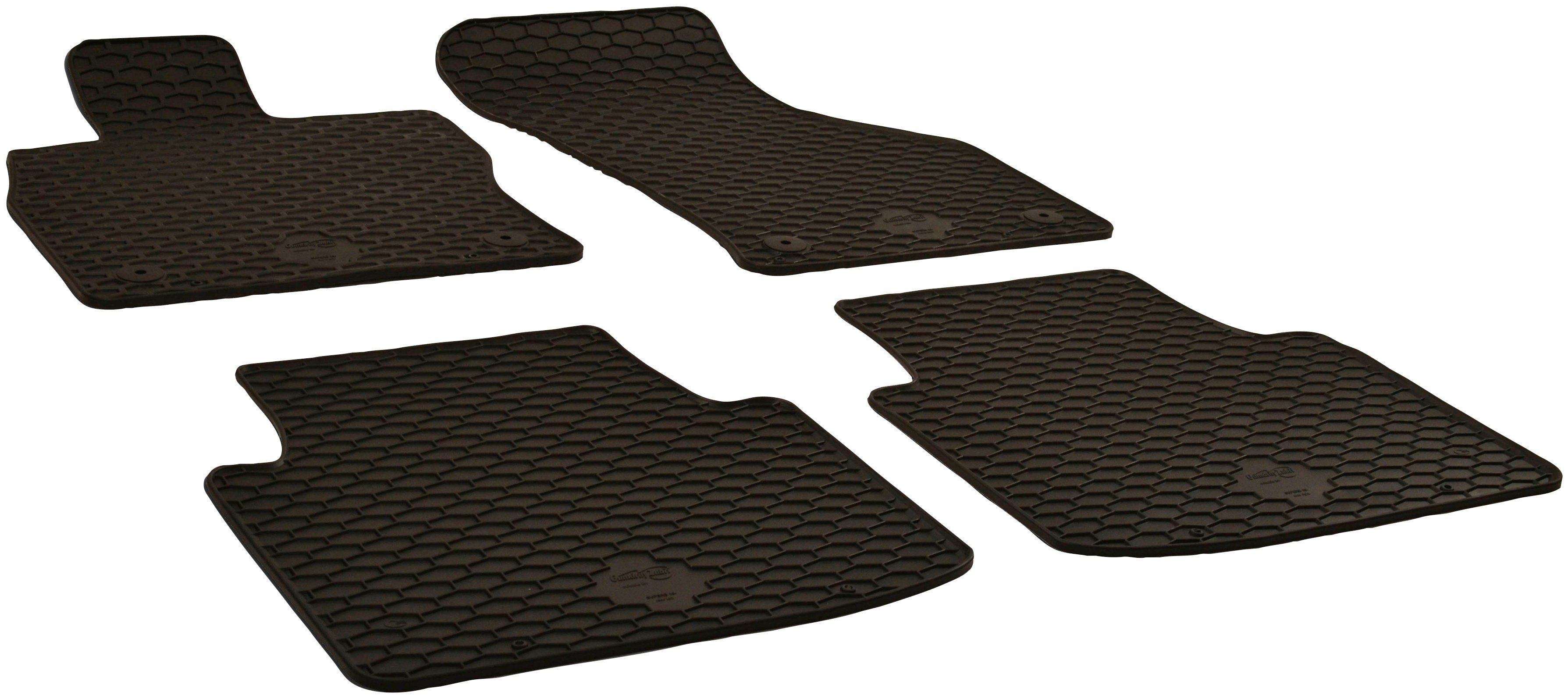 WALSER Passform-Fußmatten (4 St), für Skoda Superb Schrägheck, für Skoda Superb III (3V3) 03/2015-Heute