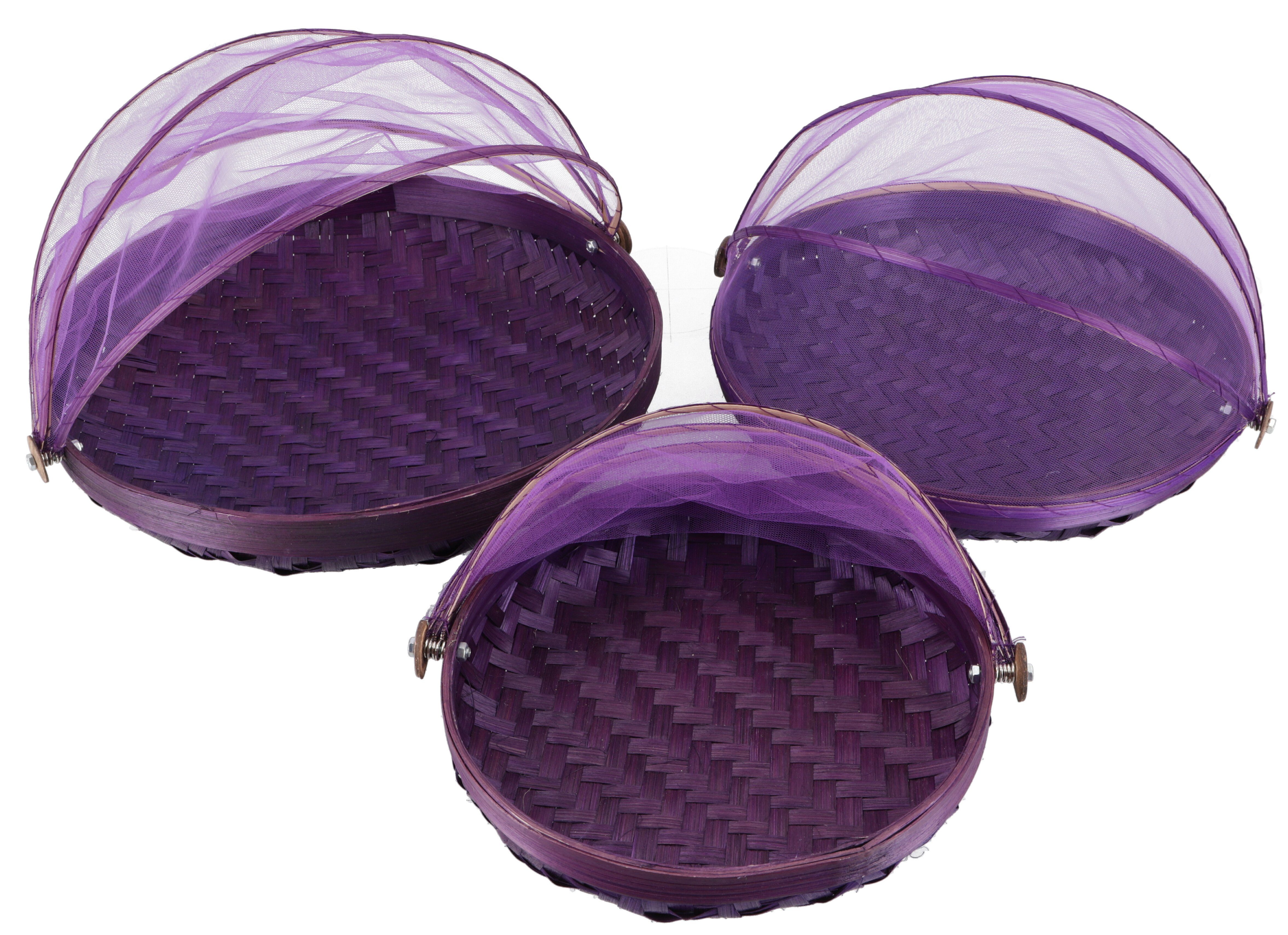 Fliegenschutz Guru-Shop Obstkorb lila in Größen 3 Dekoobjekt -