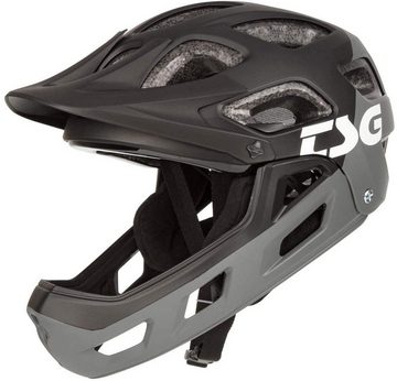 TSG Fahrradhelm TSG Seek Youth FR Kinder Full Face Helm grau/schwarz XXS/XS (52-54cm)