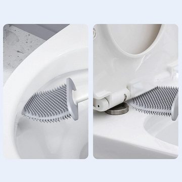 Lubgitsr WC-Reinigungsbürste Klobürste - Klobürste Schwarz mit Wandmontage und TurboTrocknung, (1-tlg)