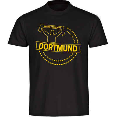 multifanshop T-Shirt Herren Dortmund - Meine Fankurve - Männer