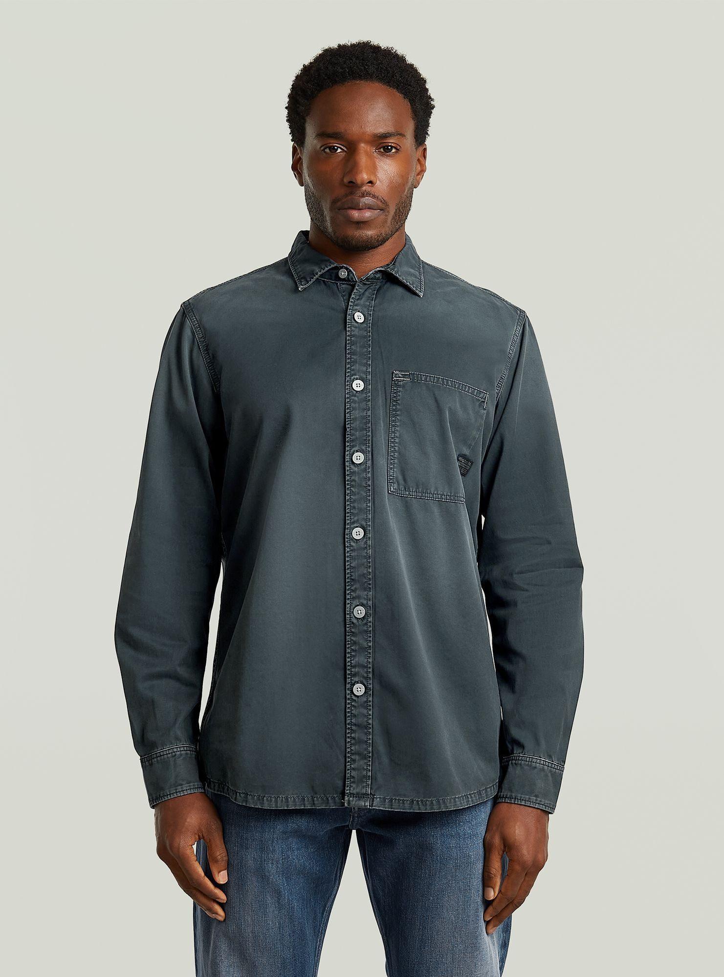 G-STAR Langarmshirt Regular One Pocket Shirt